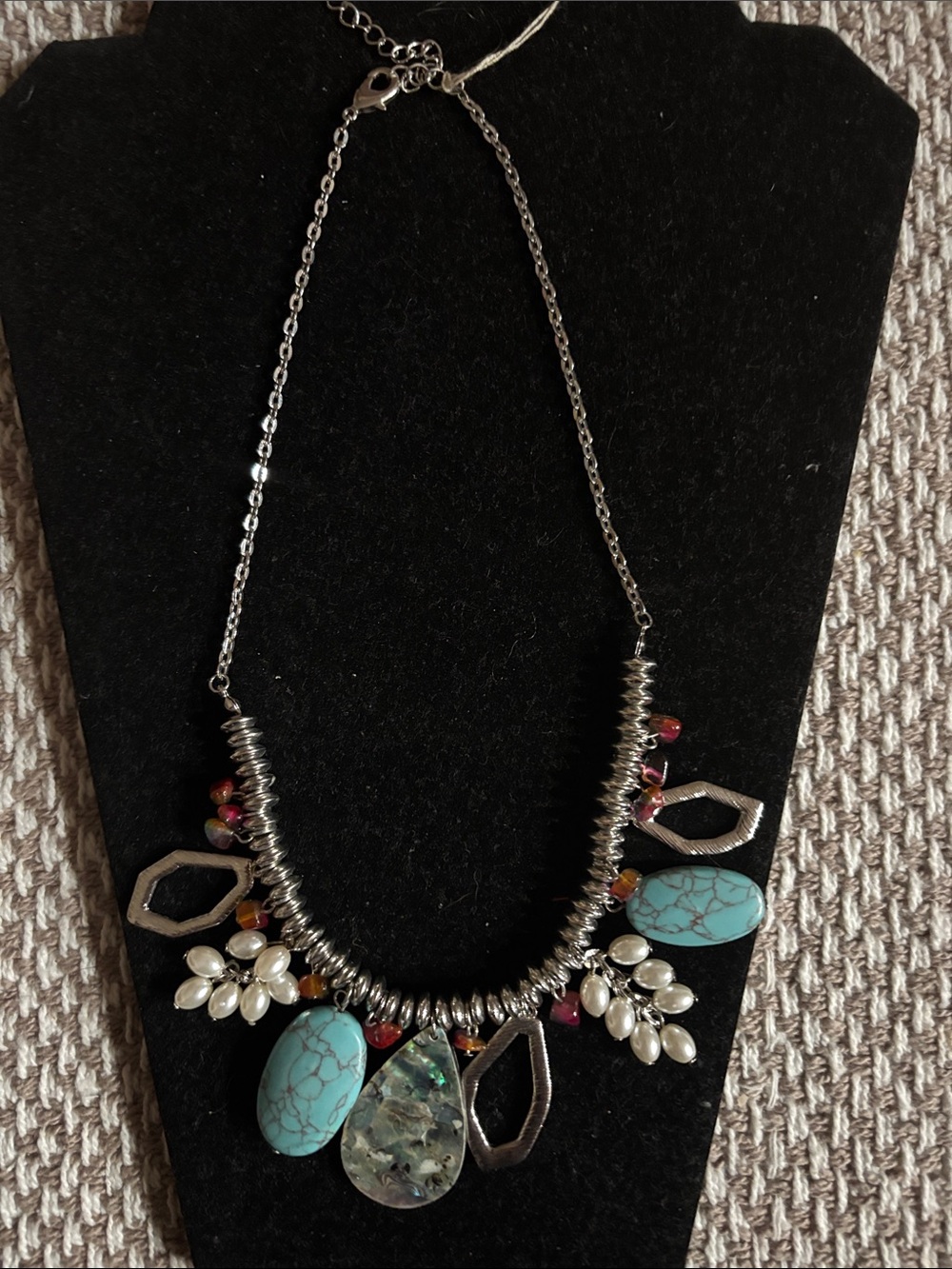 Turquoise & Silver Statement Necklace - Women's Jewelry